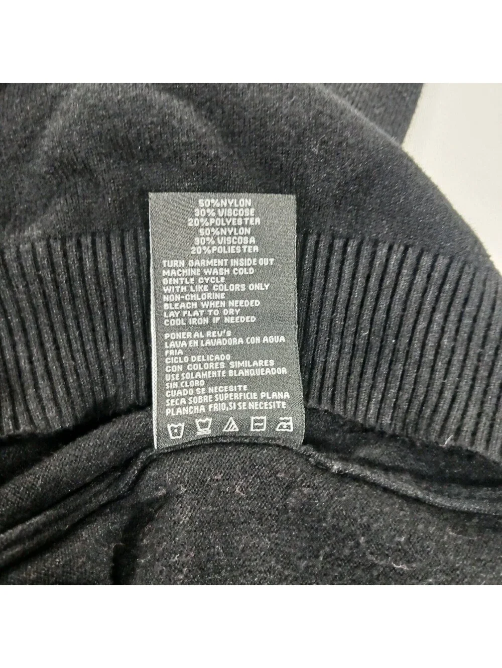 XRAY Jeans Slim Fit Premium Comfort Men's Black Pullover Sweater Size S Chest 37